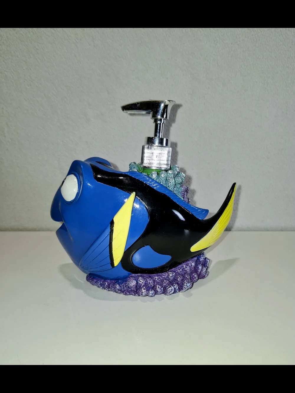 Rare Disney Blue Dory and Orange Nemo  Soap Dispenser